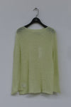 SWAYING/KNIT Paper Yarn Top SW212SZ39 Green PS23